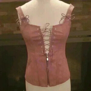 Charmains women lace up renaissance corset